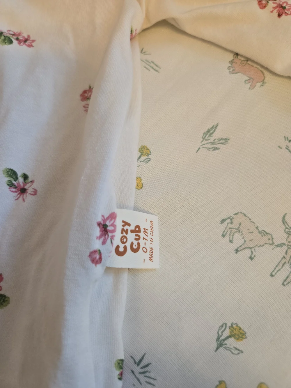 Cozy Cub Newborn Floral Sleeper